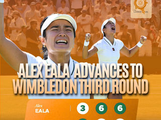 ALEX EALA ADVANCES TO WIMBLEDON THIRD ROUND