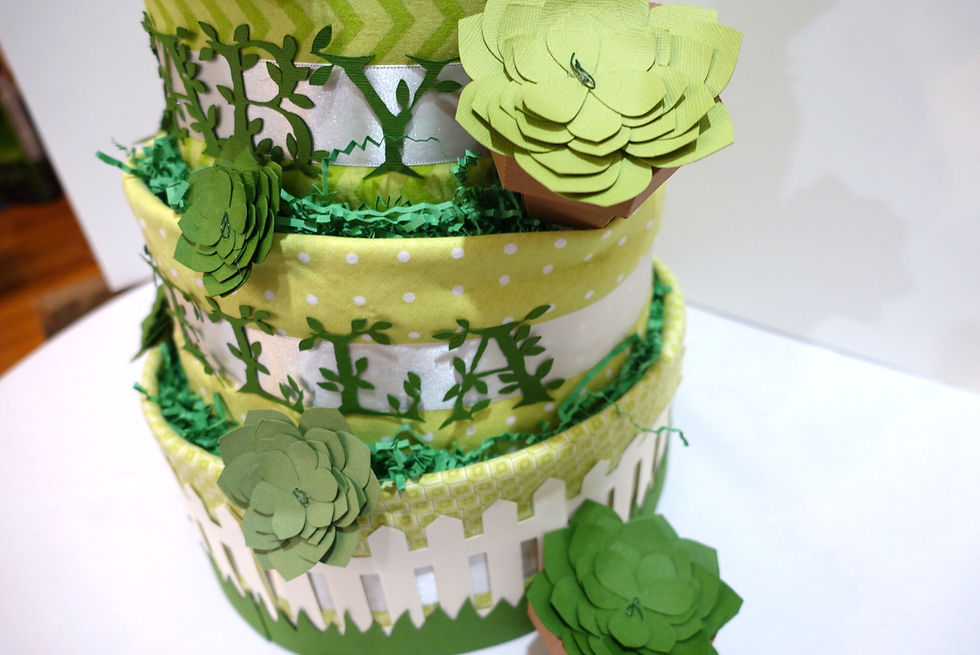 Thumbnail: Diaper Cake - Garden Succulents