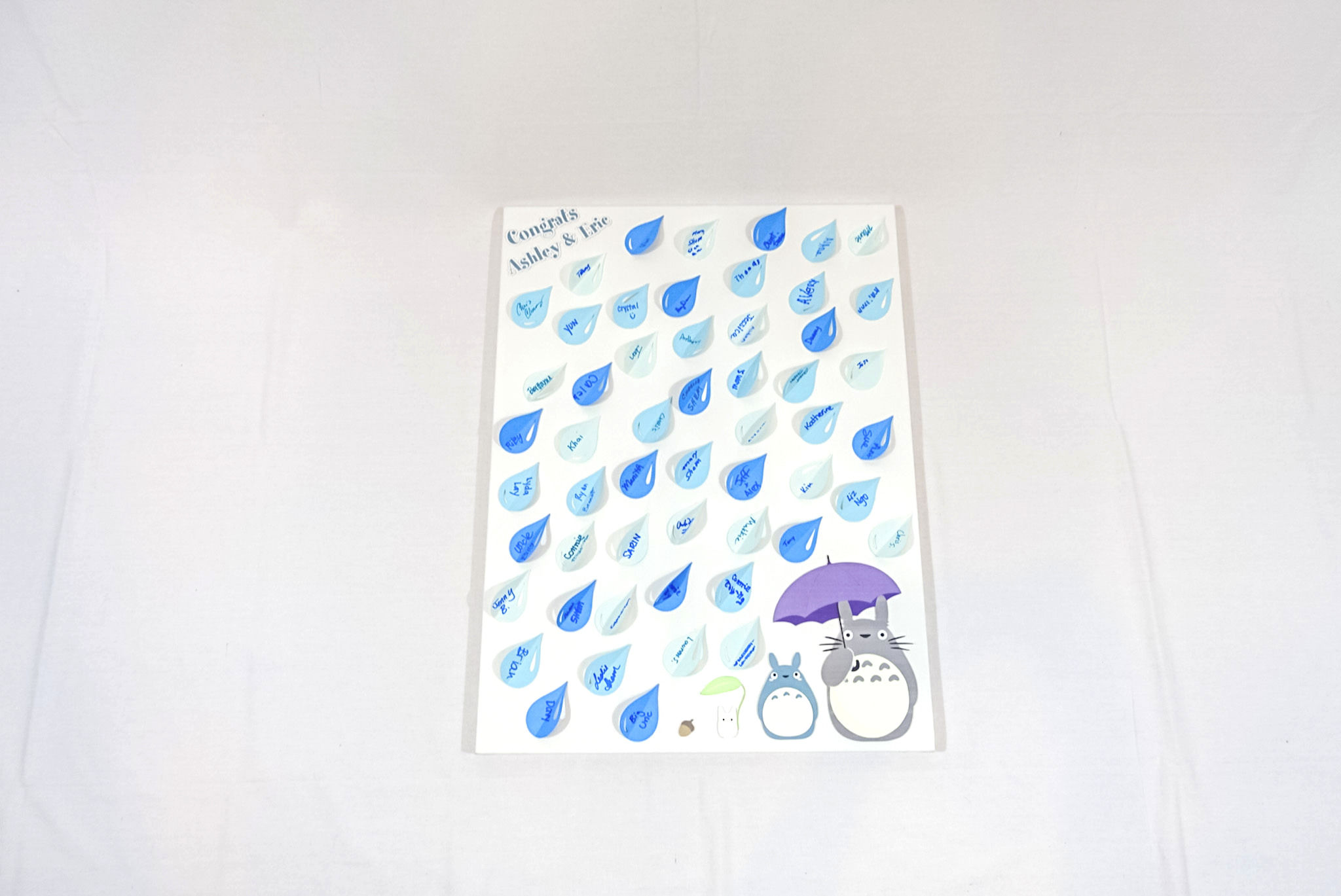 My Neighbor Totoro Sign In Rain Drops