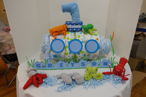helicopter diaper cake