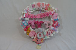 Diaper Wreath - Elephants