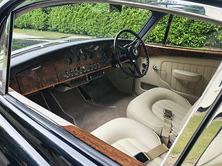inside details of classic car 