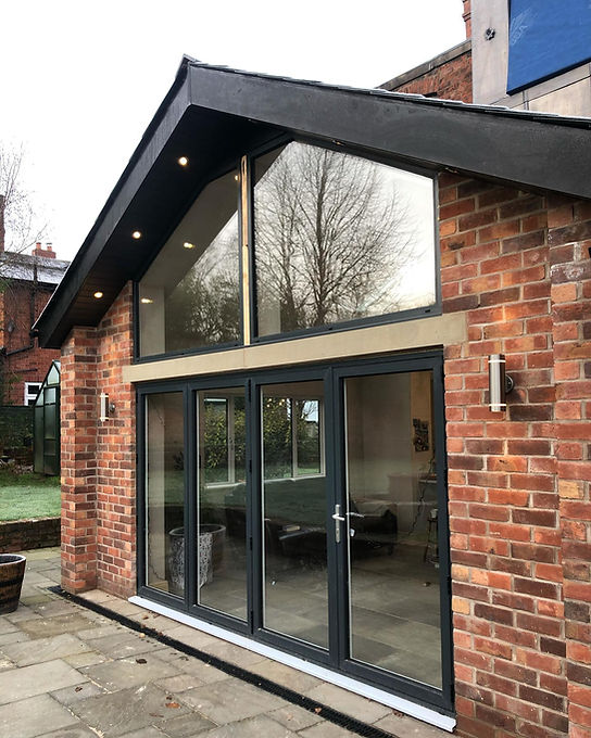 Lighting installation on house in Preston