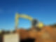 Excavator on a construction site
