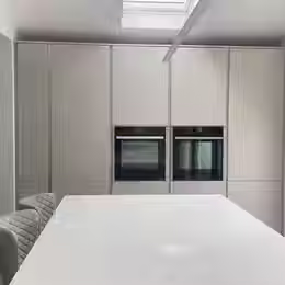 Modern kitchen with sleek appliances