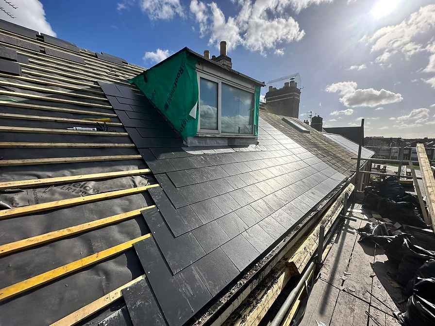 New velux window installed on roof
