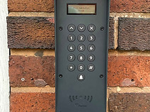 Intercom system on wall