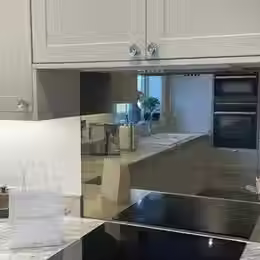 Modern kitchen with a black cabinets