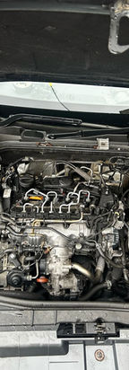 Close up of a tested vehicle engine assembly
