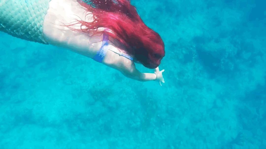 ariel swimming