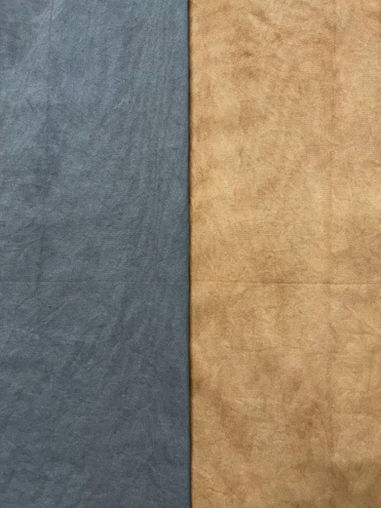 柿渋染めの生地