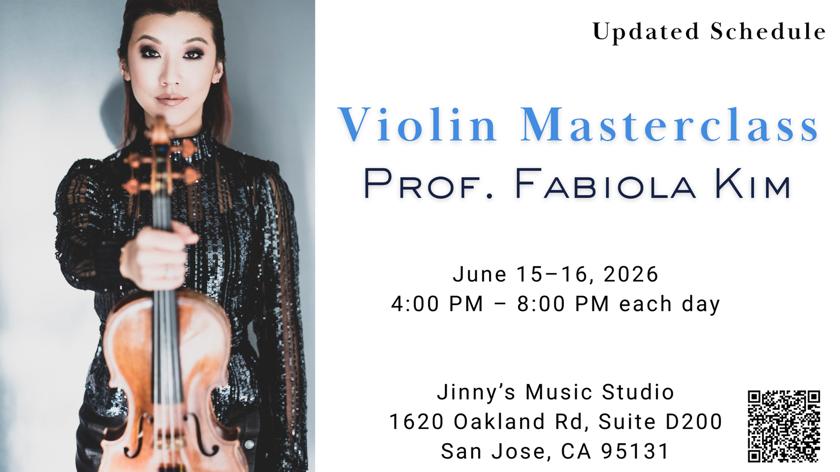 Sang jin industrial corina viollin 美品 Violin Masterclass with Prof. Fabiola Kim | Jinny's Music Studio