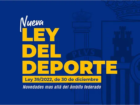 Principales aspectos de la nueva Ley del Deporte