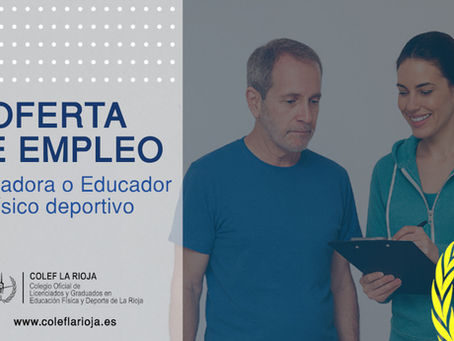Oferta de empleo: Educador/a físico deportivo
