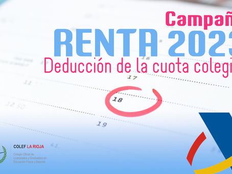 Renta 2023: Deducción de la cuota colegial