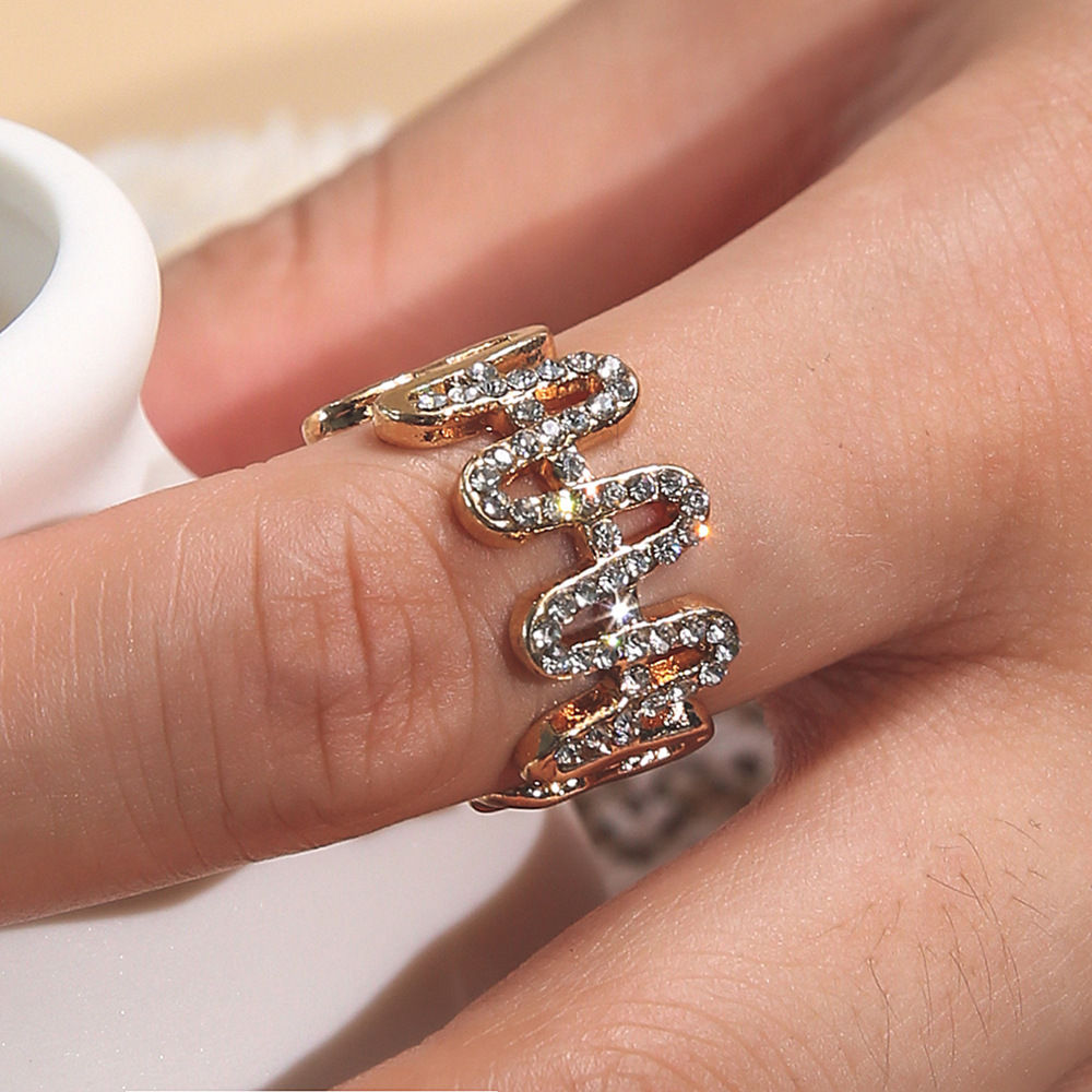 كامل موجة الماس حلقة الذيل قابل للتعديل