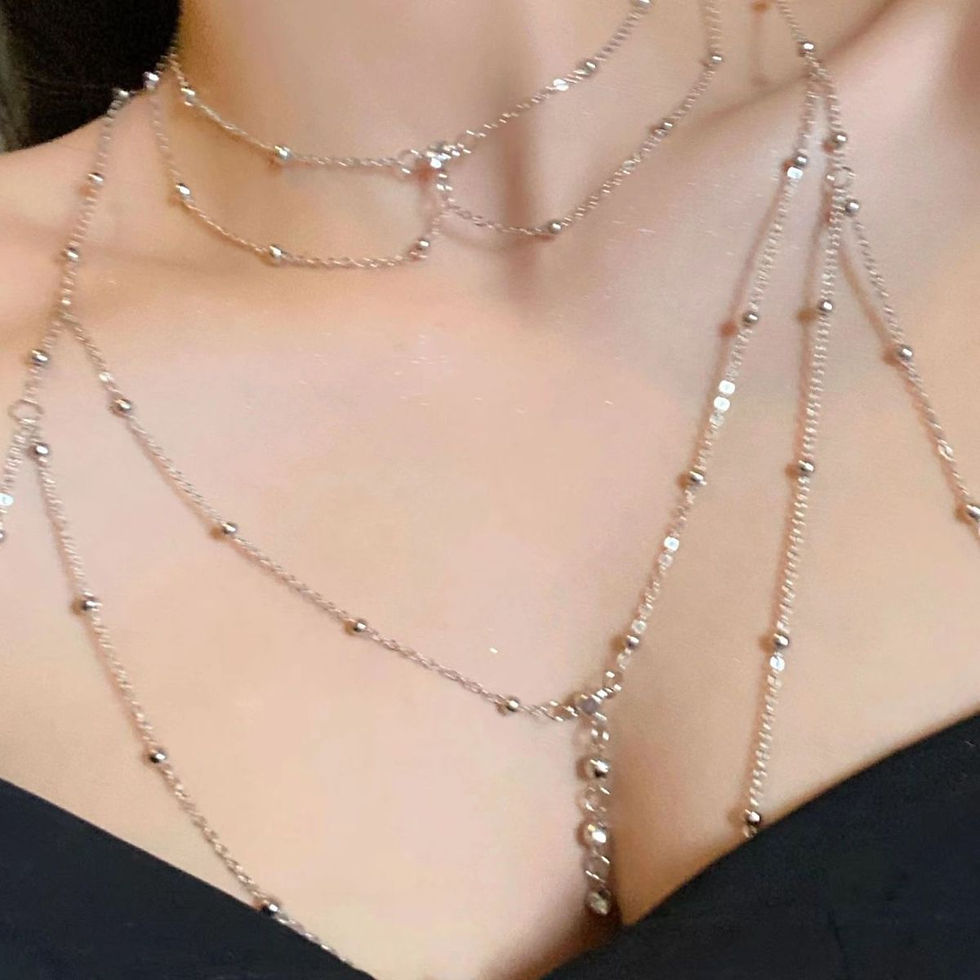 الصورة المصغرة: سلسلة الصدر الجسم سلسلة معدنية متخصصة سوبر سبايسي الموضة