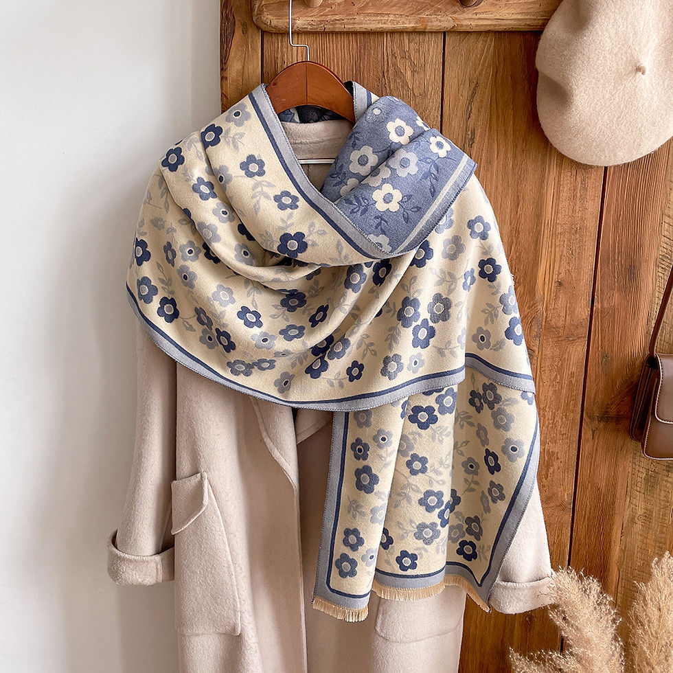 وشاح كشمير صناعي على الموضة الكورية للسيدات