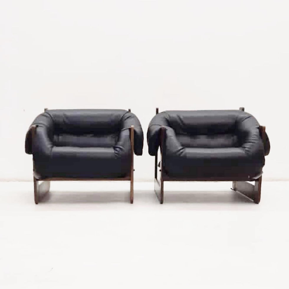 Miniatura: Par de poltronas Lafer, modelo MP-97