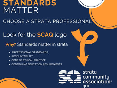Standards Matter. Choose a strata professional.