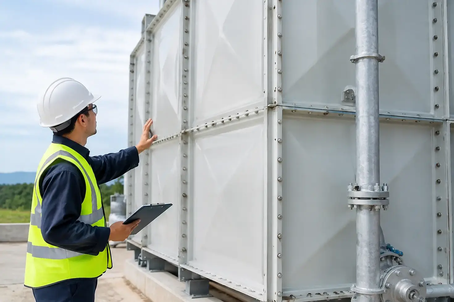 How to Inspect GRP Panels on Sprinkler Tanks