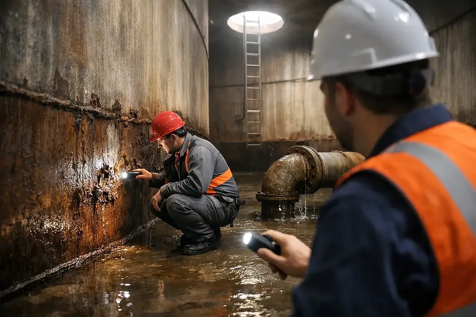 Common Fire Tank Defects Found During Internal Inspections