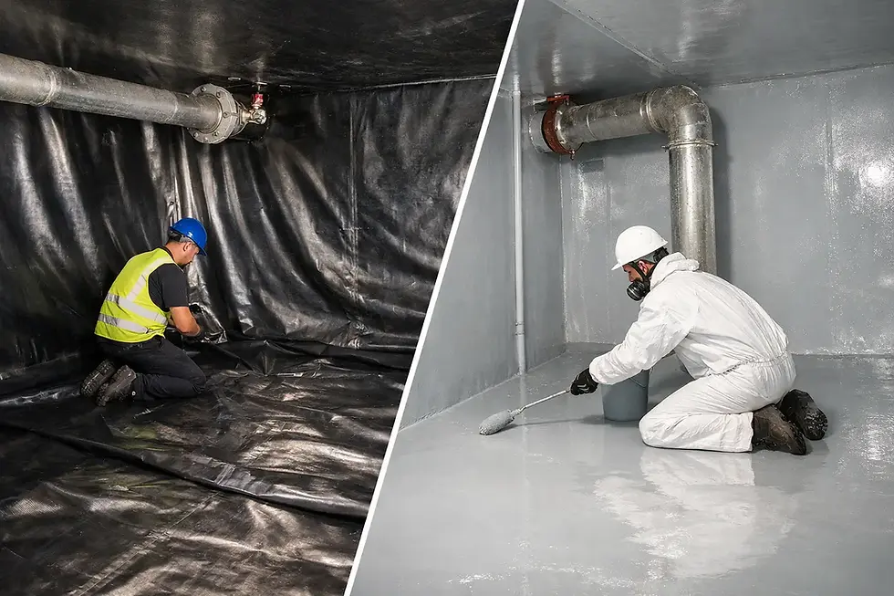 Butyl Liner vs Epoxy Coating for Sprinkler Tanks