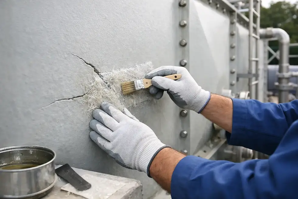 How to Repair GRP Cracks in Commercial Water Tanks