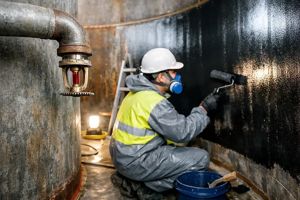 How to Reline Sprinkler Tanks for Compliance
