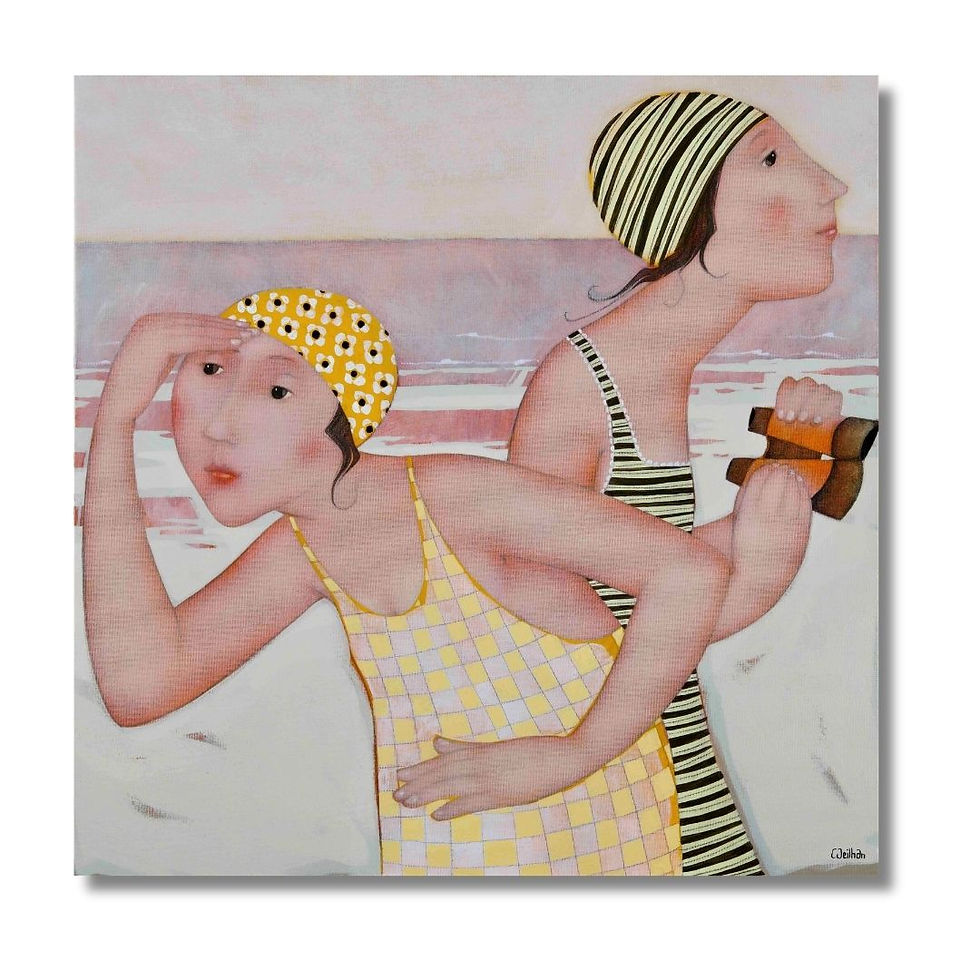 Mais où est donc l'horizon? - Peinture - Cécile Veilhan