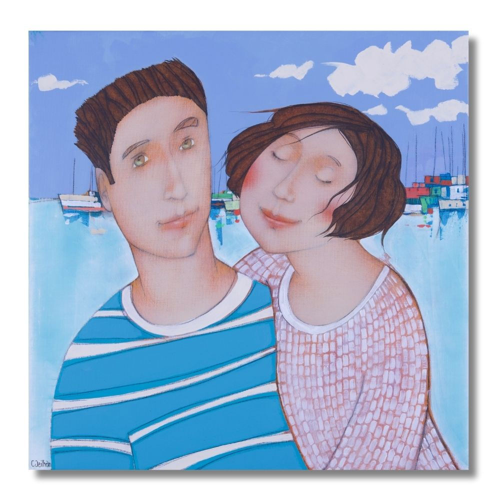 Nos amours marines - peinture - Cécile Veilhan