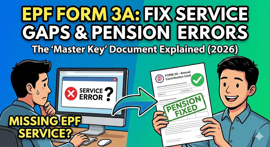 Form 3A: Essential Guide to Fix Service Gaps & Pension Errors 2026