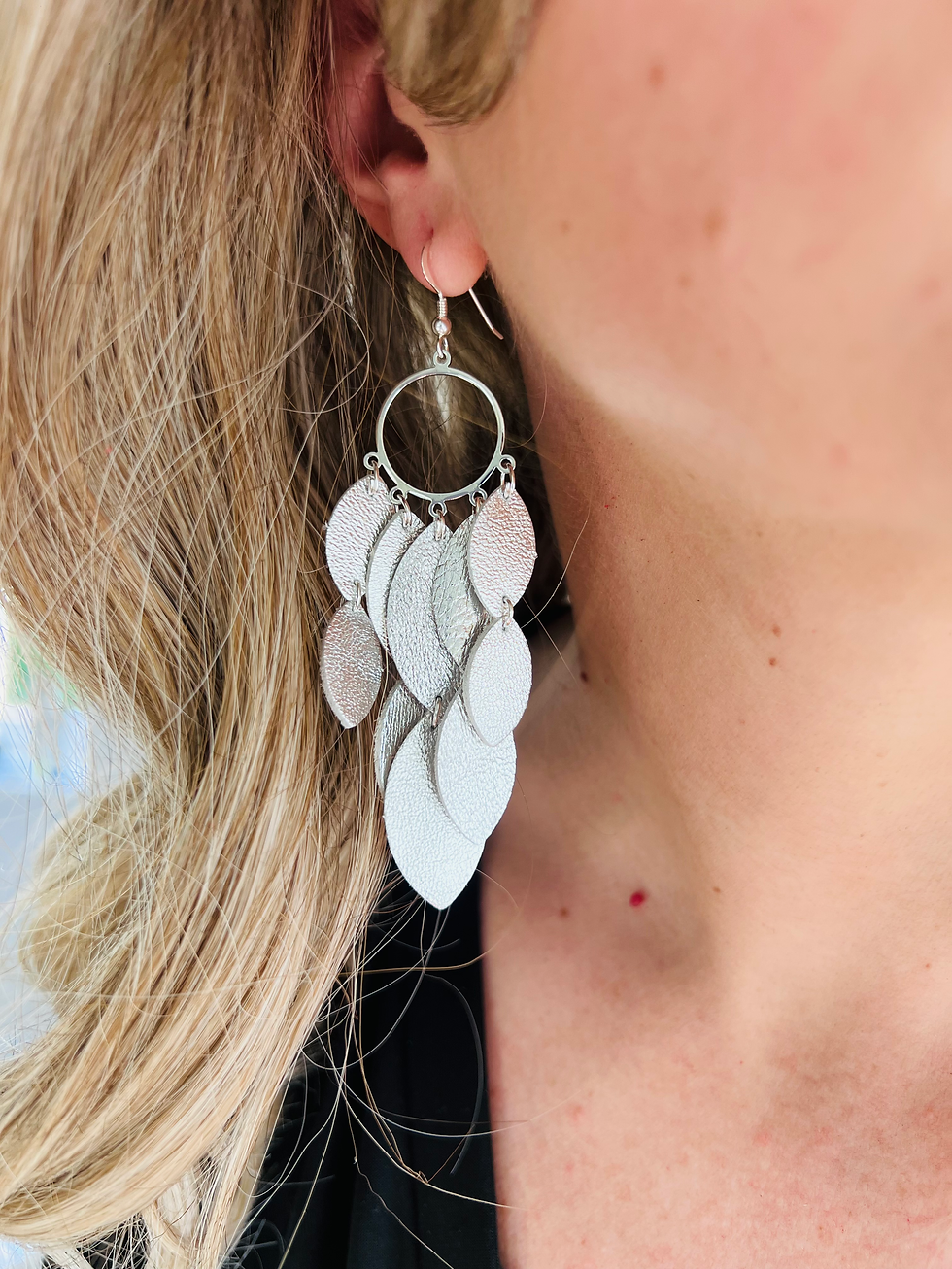Thumbnail: Silver Chandelier Earrings