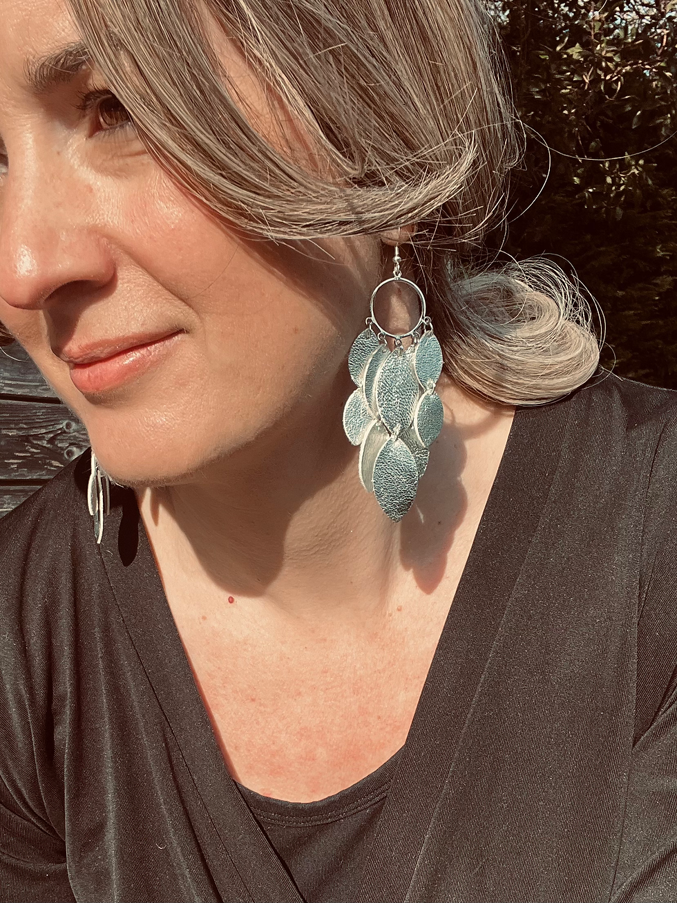 Thumbnail: Silver Chandelier Earrings