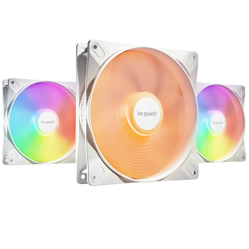 Fan be quiet! Light Wings LX 140mm PWM HS x 3 blanco