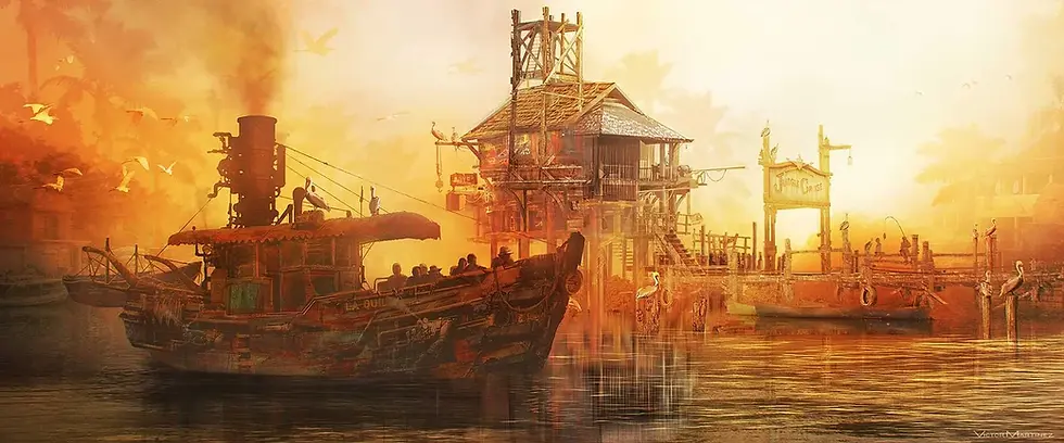 RiverTown Illustration By Victor Martinez