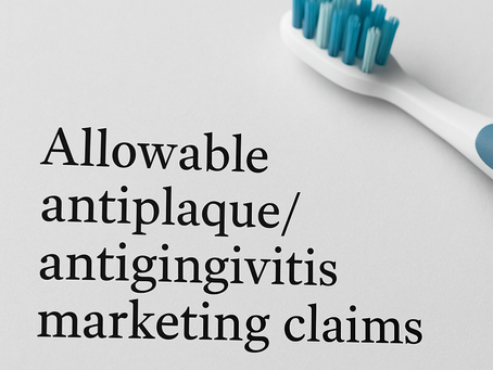 antiplaque and antigingivitis marketing claims