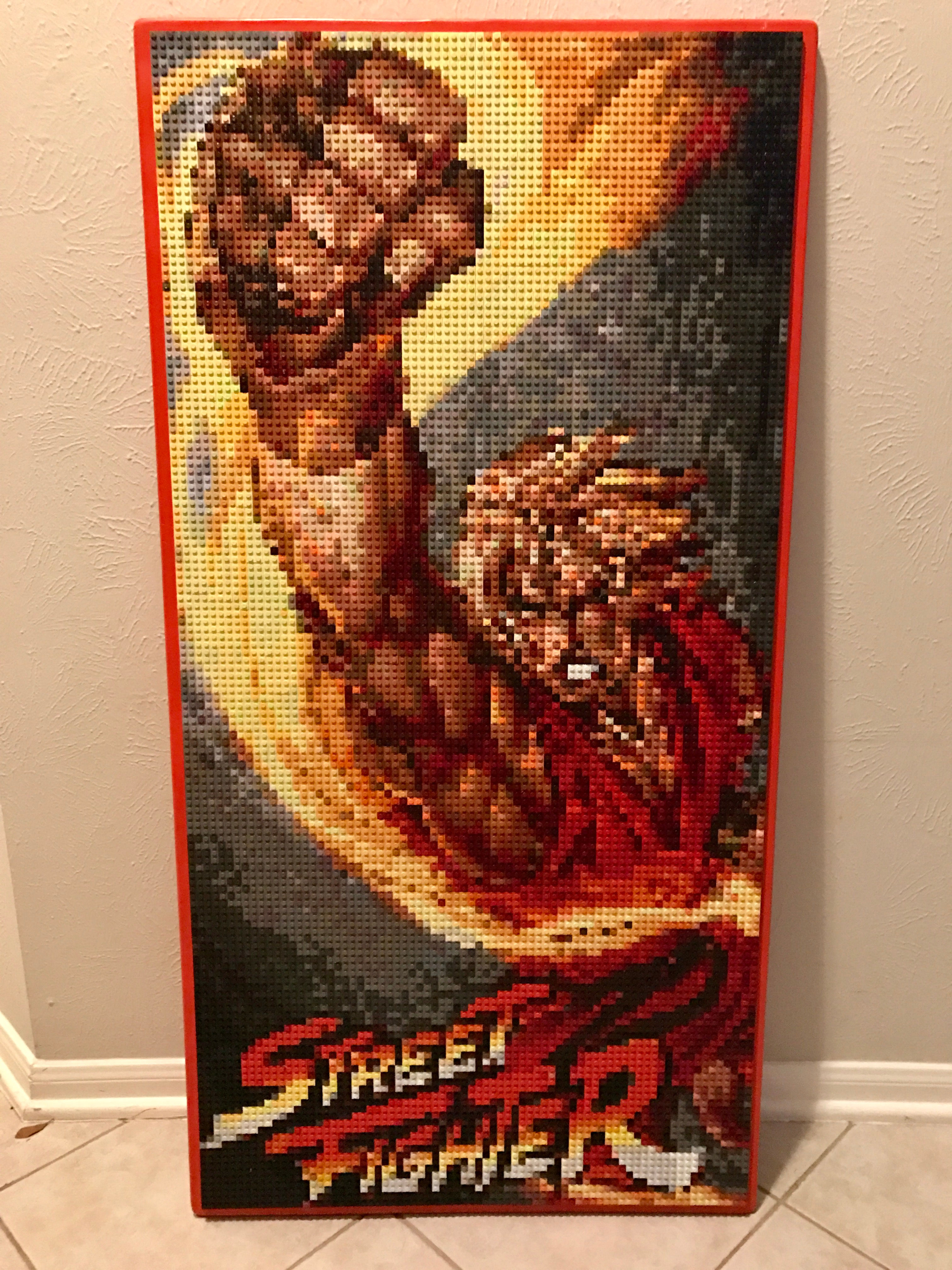 Custom Commission - Street Fighter's Ken Masters  (24"W x 48"H)