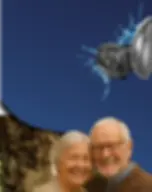 Casal de idosos felizes