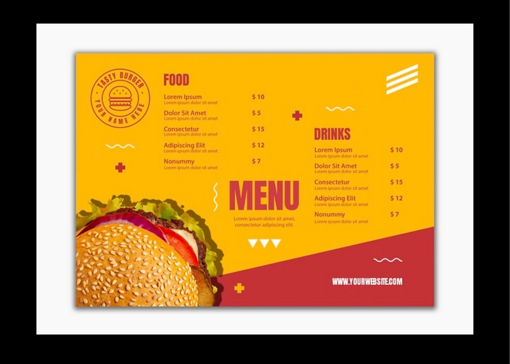 menu design template ideas for restaurants