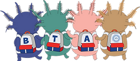 BTA Axolotls with backpacks