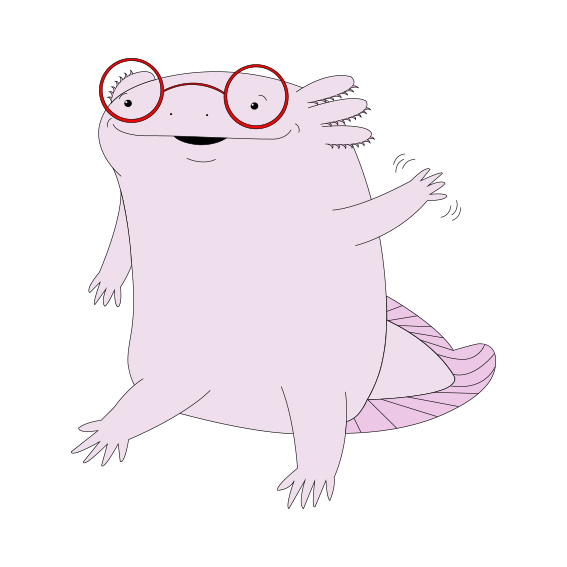 BTA Axolotl waving