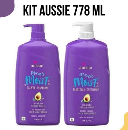Miniatura: Kit Aussie Mega Moist Shampoo - 778ml/Cond. - 778ml