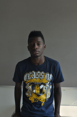 Ballou High School, stencil workshop Student
