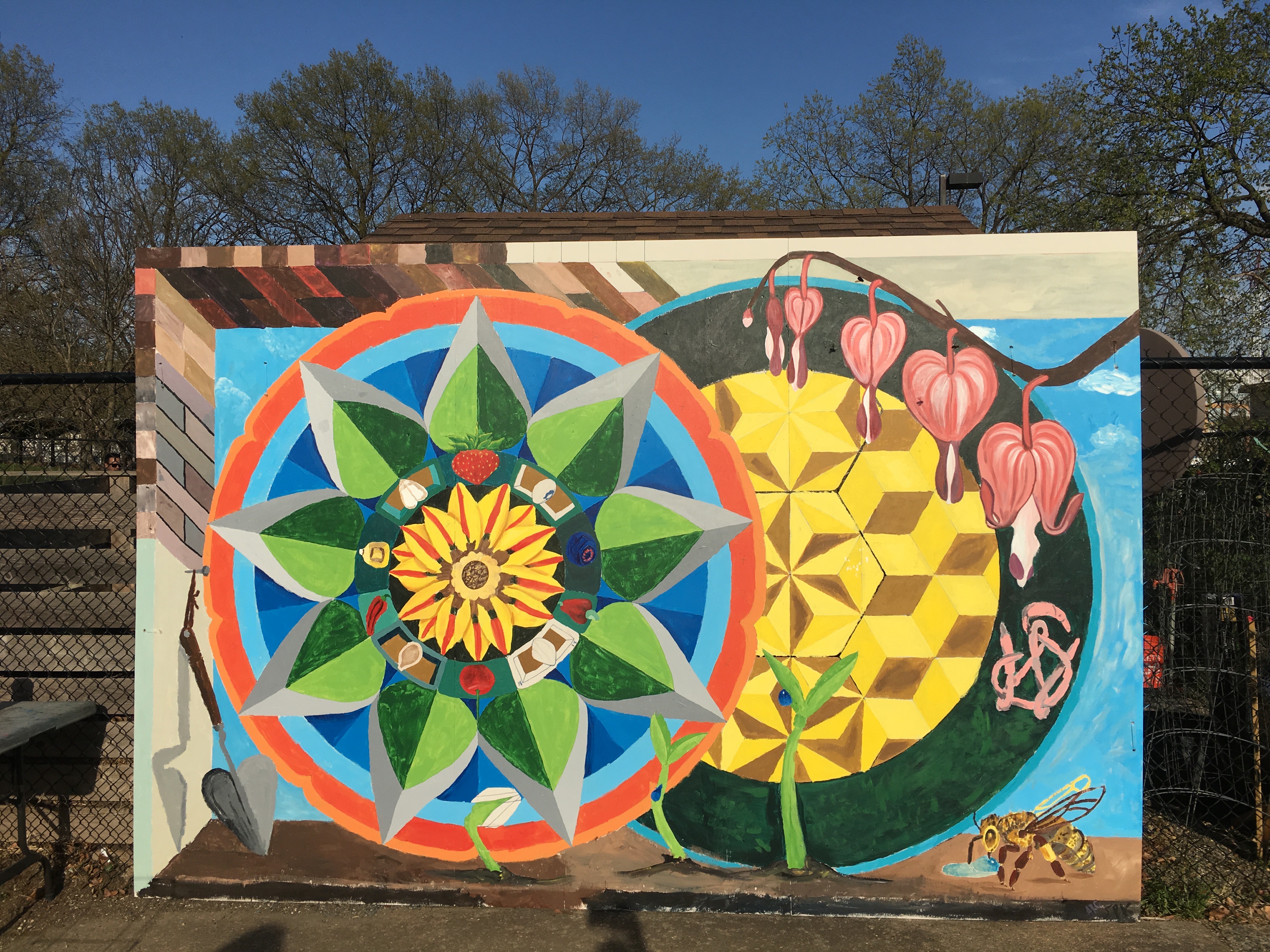 Completed mural