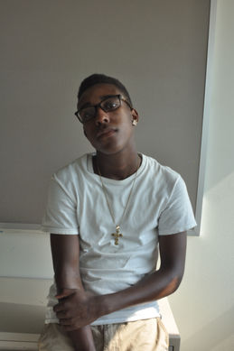 Ballou High School, stencil workshop student