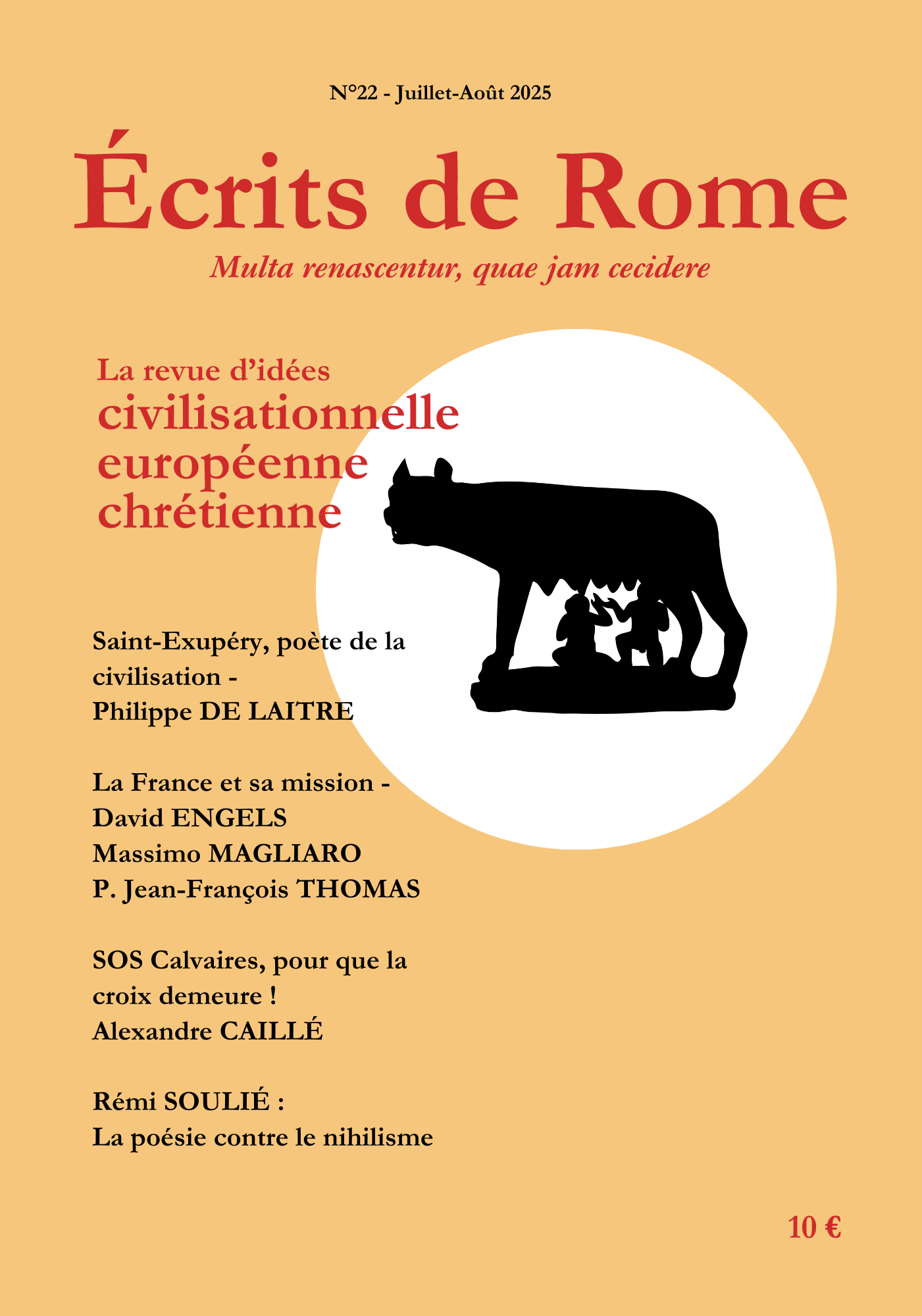 Écrits de Rome n°22 - Juillet/Août 2025