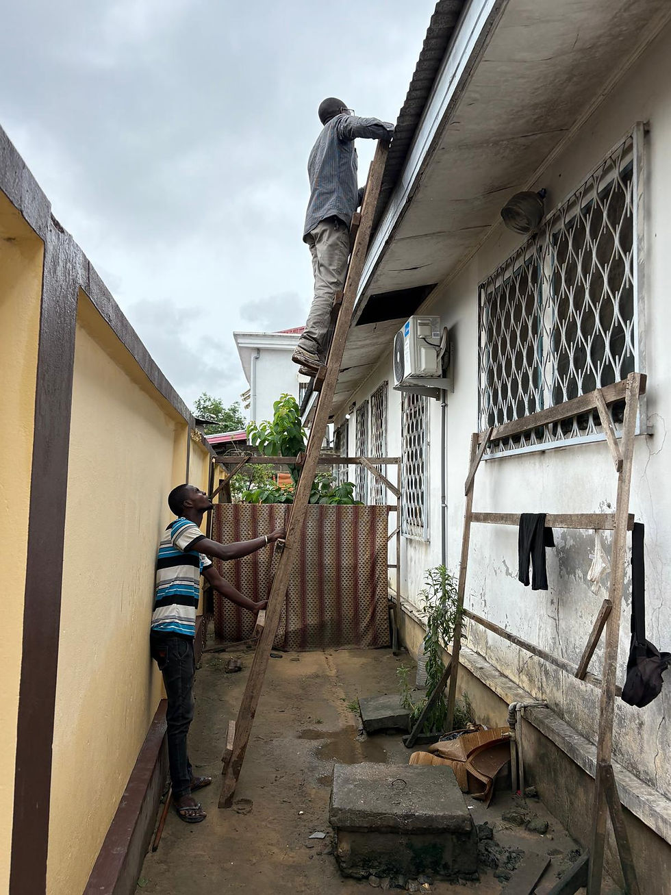 changement de la toile du toit