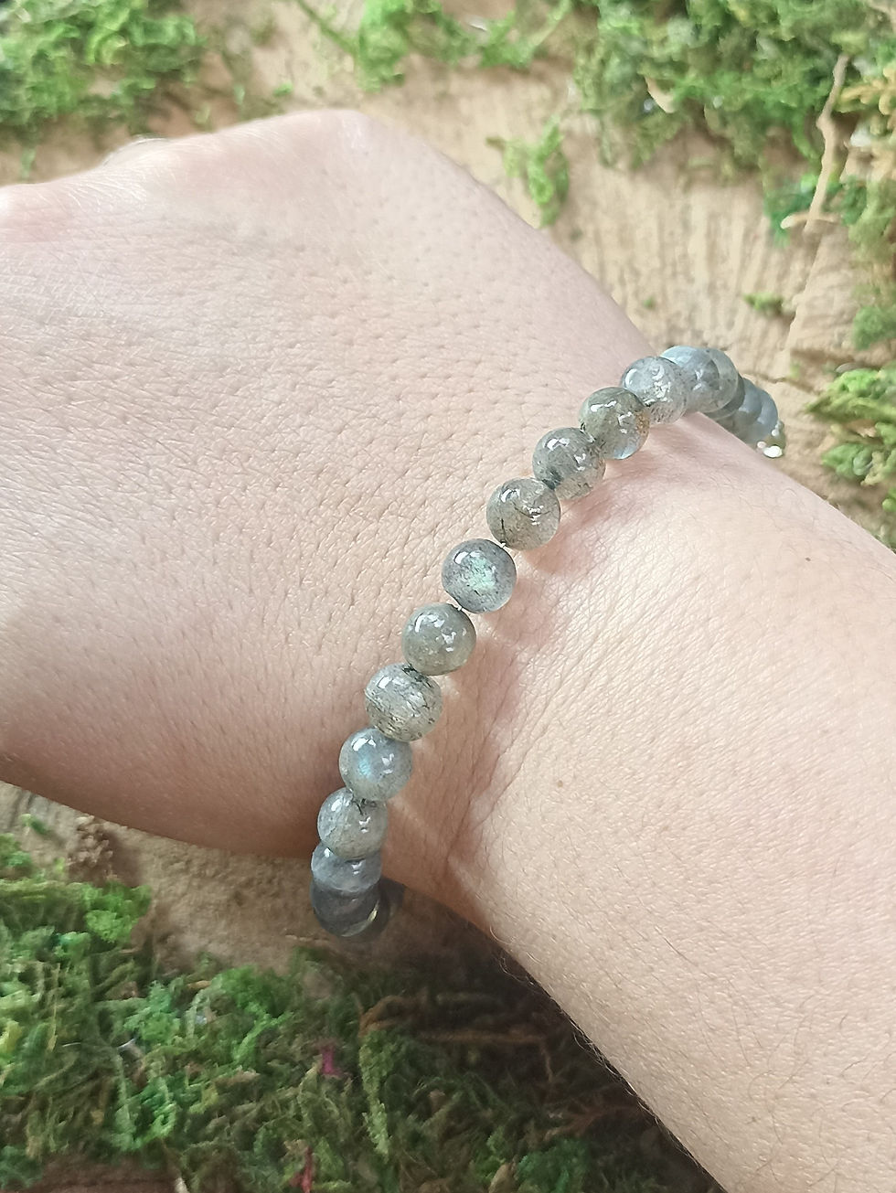 - Bracelet en argent et Labradorites -