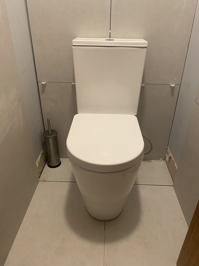 Back-to-wall toilet suite fitted during a renovation